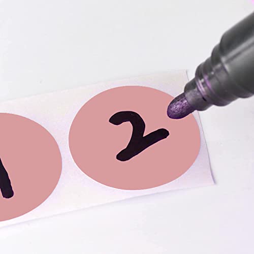 Shygo® 1“ Pink Circle Dot Stickers Color Coding Labels, 1000Pcs 2 Rolls #TOP2