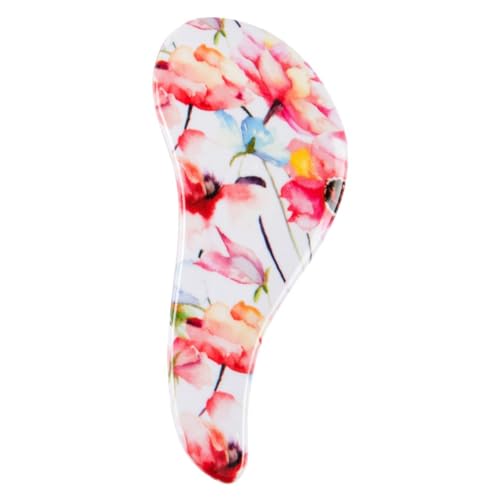 Brosse à cheveux Cala au design fleuri rose et bleu, une idée cadeau beauté idéale