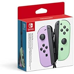 Nintendo Switch-Konsole Neon-Rot/Neon-Blau & er-Set Pastell-Lila