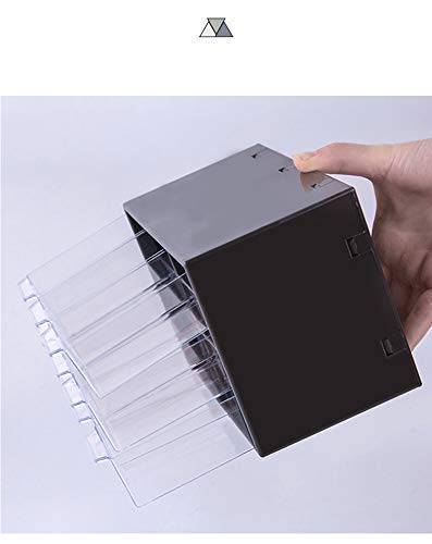 Image of 9 Acrylic Drawer Plastic Storage Box (black)