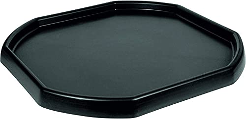 Early Excellence Large Octagonal Tray Black 100Cm Diameter Tuff Spot Mixing Board Water Activity Play Sand Multi Use
