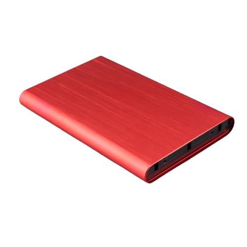 Caja externa SSD USB 3.0 2.5 pulgadas aluminio rojo miniatura 6