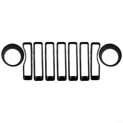 Grille avant Jeep Wrangler JL JT 2018-2022 filet noir en plastique ABS