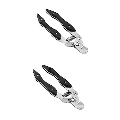 Mipcase 2pcs Pet Supplies Dog Cat Nail Clippers Stainless Steel Comfortable Handle Gentle on Pet's Claws