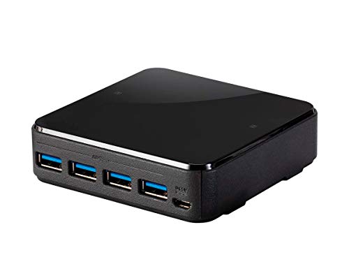 Conmutador periférico USB 3.1 Gen1 de 2 puertos PC para compartir 4 dispositivos 3