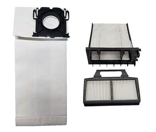 Image of 6695AM HEPA Service Box (10 Bags + 2 Filters) For Sebo K Series Canister Vacuum Cleaners. Fits K1 AirBelt - Komfort - Pet - Eco K2 Kombi 9679AM 9696AM + K3 W/ET-1 9687AM 9688AM 9689AM 90692AM