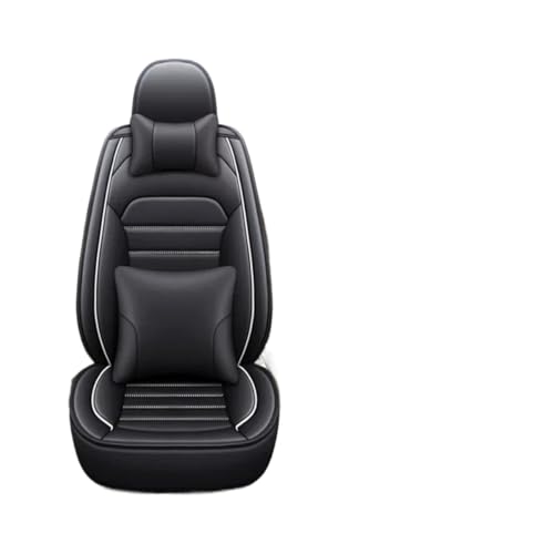 Housse de siège voiture 3D design élégant en noir et blanc pour Kia Sportage et Rio
