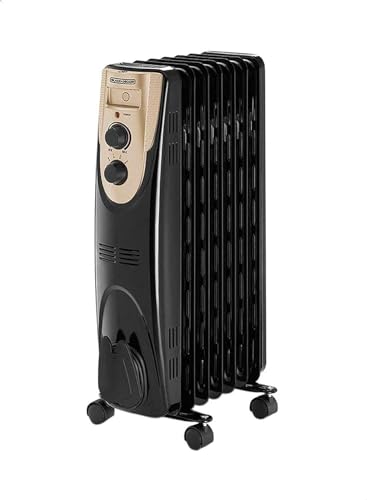 دفاية زيت من بلاك اند ديكر OR070D-B5، 7 ريش - 1500 وات - اسود