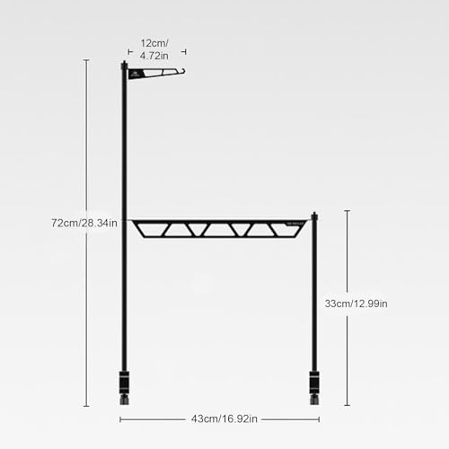 Support de table pour ustensiles camping range-couverts nomade métal
