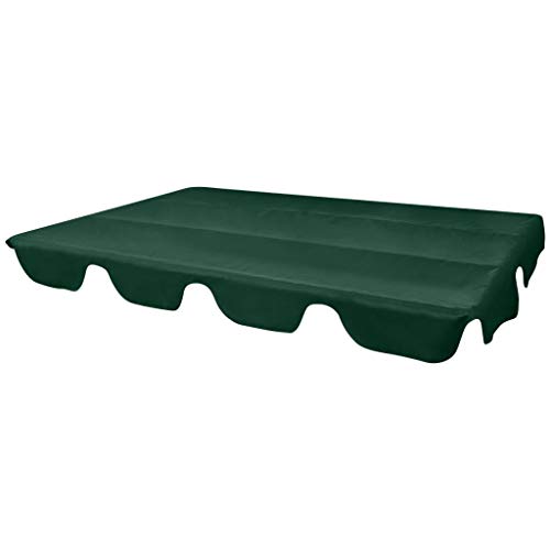 Festnight Replacement Canopy for Garden Swing Garden Hammock 249x185 cm Green