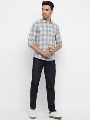 Image of Allen Cooper Checks Shirts for Men - 100% Cotton Comfort Fit Casual and Formal Shirt - Breathable, Soft, Classic Style (Multiple Colors)