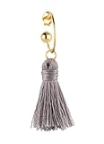 LEBOLE MAISON ORECCHINO SINGOLO OTTONE CAMPANELLA CON NAPPA LILLA