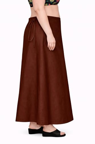 Image of CITIX Pure Cotton Petticoat for Woman Saree | Adujastable Drawstring Waist