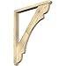 Ekena Millwork BKT0402X36X44OLY03RDF Olympic Arts and Crafts Rough Sawn Bracket w/Offset Brace, Douglas Fir