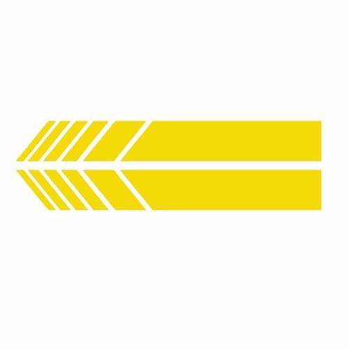 JBMNKPCRP 1 Pairs Rearview Mirror Car Sticker Stripe for Cabrio A3 /A5 /R8 /RS 5 /S3 /S4, Sports Racing Stickers, DIY Waterproof Side Decal, Decorative Accessories,Yellow