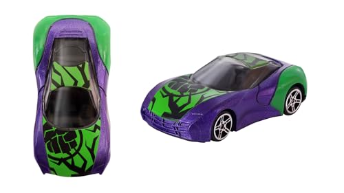 Image of Marvel Go Collection | Knight Speed | Hulk | 1:64 Diecast Toy Car | Ages 3 and Up | Collect Them All, Green