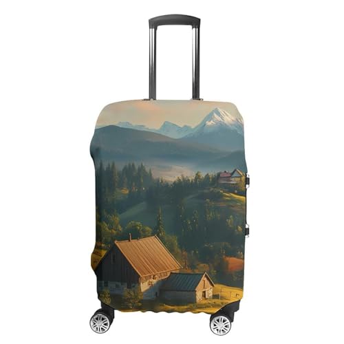 Carpathian Mountains Ukraine Travel Luggage Cover Suitcase Protector Baggage Covers for Men Women M