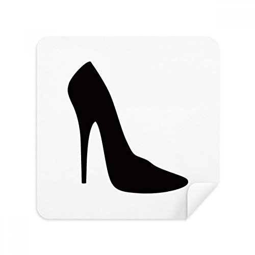 Chiffon de nettoyage lunettes en daim silhouette talons noir x2