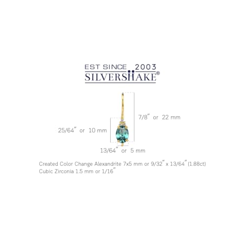 Silvershake Birthstone Gemstones 925 Sterling Silver Hook Earrings2