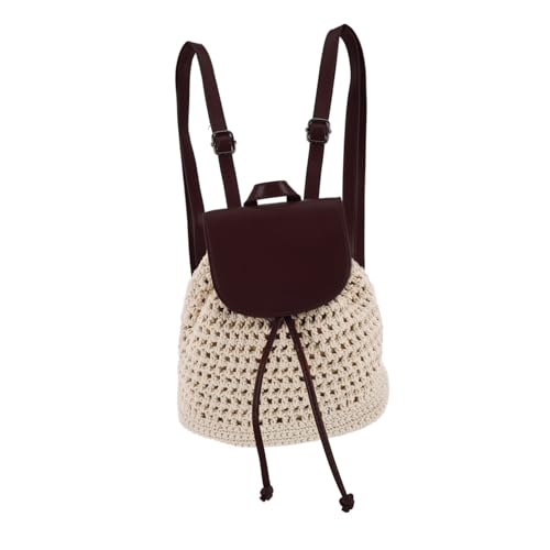 Sac à crochet grand format style boho cordon serrage rangement sorties