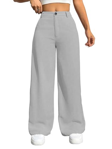 Image of Toochki Trousers for Woman Pants Women's Formal Office Korean | Beige Black Track Pant | Straight | Cotton Spandex Stretchable Trouser | High-Waisted Bottom Wear