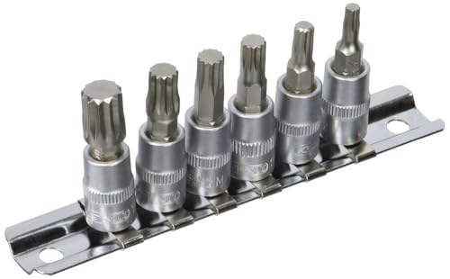 KS Tools 911.1547 1/4 Bit-Stecknuss-Satz XZN, 6-tlg., M4-M10