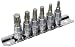 Produktbild KS Tools 911.1547 1/4" Bit-Stecknuss-Satz XZN, 6-tlg., M4-M10