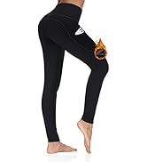 ALONG FIT Fleece-Lined Leggings for Women High Waist Odorless Thermal Winter Warm Yoga Pants Tigh...