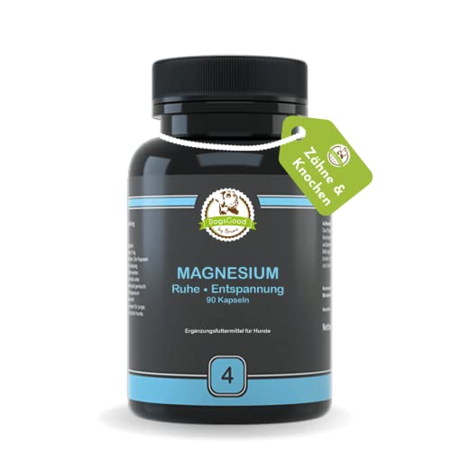 Magnesium für Hunde - kann zur Stressreduzierung und Entspannung beitragen, ohne unerwünschte Zusätze in Premium Qualität, kann einen lockeren Muskeltonus und das Nervensystem unterstützen