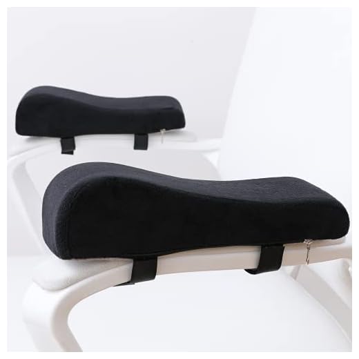 LargeLeaf Almofadas ergonômicas de apoio de braço para cadeira, almofada de cotovelo, alívio de pressão, cadeira de escritório, apoio de braço para jogos com almofadas de espuma viscoelástica para