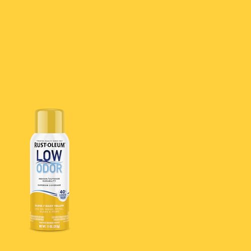 Image of Rust-Oleum Low Odor Premium Spray Paint, 11 oz, Gloss Daisy Yellow, 2 Pack