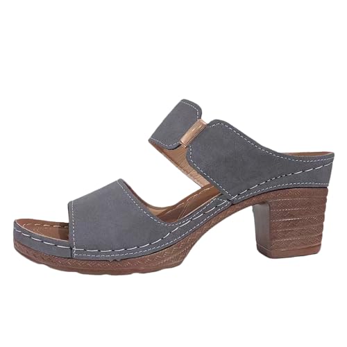 Sandales talon compensé pour femmes pour en finir avec les pieds fatigués en été