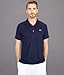 Lacoste Men's Regular Fit UV Protect Golf Polo Shirt, Navy Blue, Large