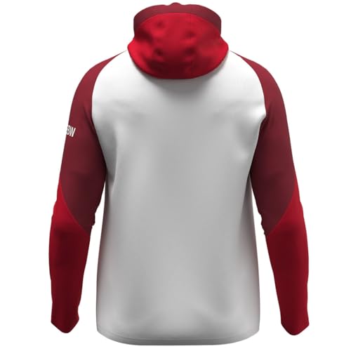 JAKO VfB Stuttgart Zip Hoody Kapuzenjacke (DE/NL/SE/PL, Alphanumerisch, L, Regular, Regular, white red)