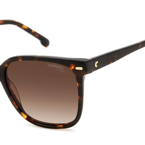 Carrera Men's 3002/S Polarized Square Sunglasses, Havana Brown 086, 55/140/164