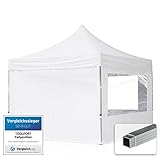 TOOLPORT Faltpavillon Faltzelt Pavillon 3x3m - 4 Seitenteile...