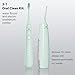 2-1 Oral Clean Kit- Water Dental flosser & Electric Toothbrush Combo- Brushing & Flossing- for Teeth Cleaning and Gum Health (Light Green)