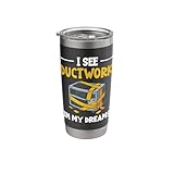 HVAC Technician Costume - Fun I See Ductwork In My Dreams Stainless Steel Insulated Tumbler