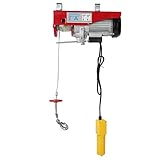 Alzamiento de elevación del cabrestante del cable eléctrico con 18 metros cuerda de alambre de acero 200-400KG alzamiento eléctrico 850WEU enchufe 220V