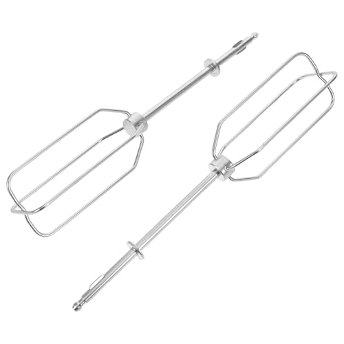 Garneck 2pièces Fouets à Œufs Acier Inoxydable Tiges de Fouet pour Batteur Électrique Détachées pour Mousseur à Lait Ustensiles de Cuisine pour Pâtisserie Familiale