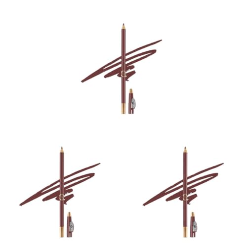 Image of Colors Queen Matte Eyeliner & Lip Liner Enriched with Vitamin A & E | Smooth Application | Highly Pigmented | Long Lasting Lip Liner Pencil with Inbuilt Sharpener (02 - Chocolate Brown) (Pack of 3)
