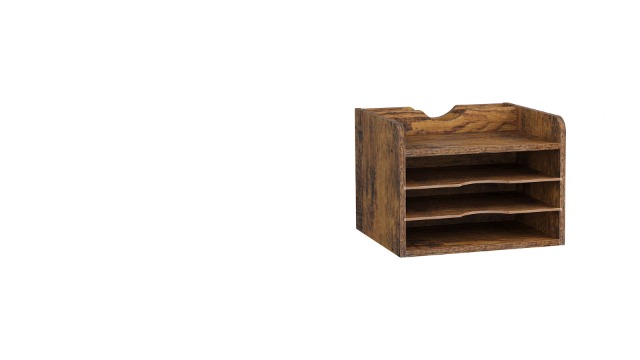 Amazon.com: Snughome Vintage Wood File Organizer Desktop, 13.7