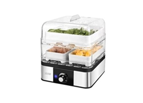 Unold 38650 Vaporiera, Acciaio Inox/Nero