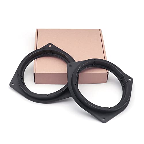 Reamtop 6.5" Aftermarket Plastic Black Speaker Adapter. Fitted For Toyota Avalon, Corolla, Highlander, Prius, Rav, Solara, Tacoma, Venza, Yaris, Crown, Reiz, Byd F3 #TOP1
