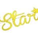 BLUE PANDA - 2-Pack Star Banner Garland Decorations - Twinkle Twinkle Star Baby Shower Party Decor Gold Stars Banner Birthday Decorations for Children - 10 Feet in Length