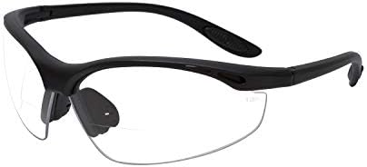 Calabria 91348 Safety Glasses for Work | Tinted Safety Glasses Anti Fog Anti Scratch | UV Saftey Glasses Men | Safety Glasses Side with Shields | +2.50 Clear