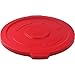 Global Industrial 55 Gallon Garbage Can Lid, Red