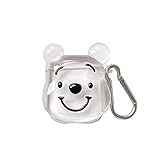 Soft TPU Clear White Transparent Case with Hook Keychain for Apple AirPods Winnie The Pooh Bear Walt...