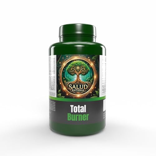 Quemador de Grasa Natural Total Burner Salud Natural | 90 Cápsulas | Control del Apetito y Metabolismo | Energía sin Estimulantes Fuertes | Apoyo Definición y Pérdida de Peso | Complemento Alimenticio