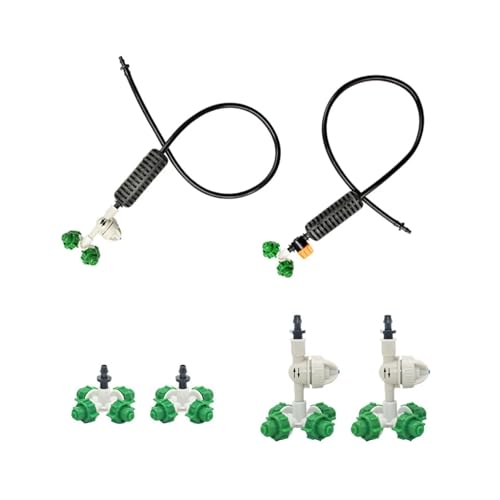 Suprimentos de jardim Greenhouse Irrigation Misting Nozzle Sprinkler Hanging Anti Drip Mist Sprinkler Cross Atomizing Nozzle Bico(D)